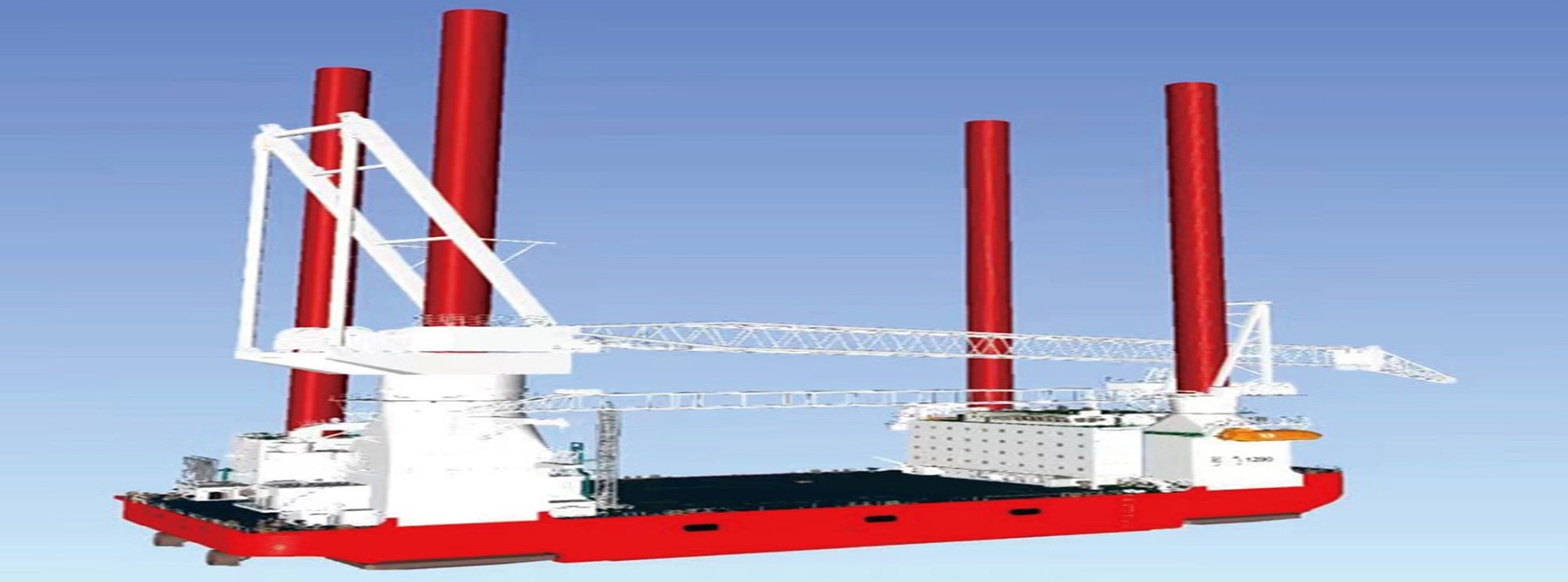 1200T self-elevating outrigger boat